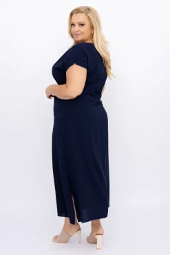 Polski Granatowa Sukienka PIRMENO