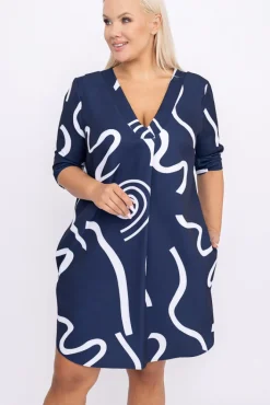 Damskie Polski Granatowa Tunika ATTIMA