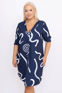 Damskie Polski Granatowa Tunika ATTIMA