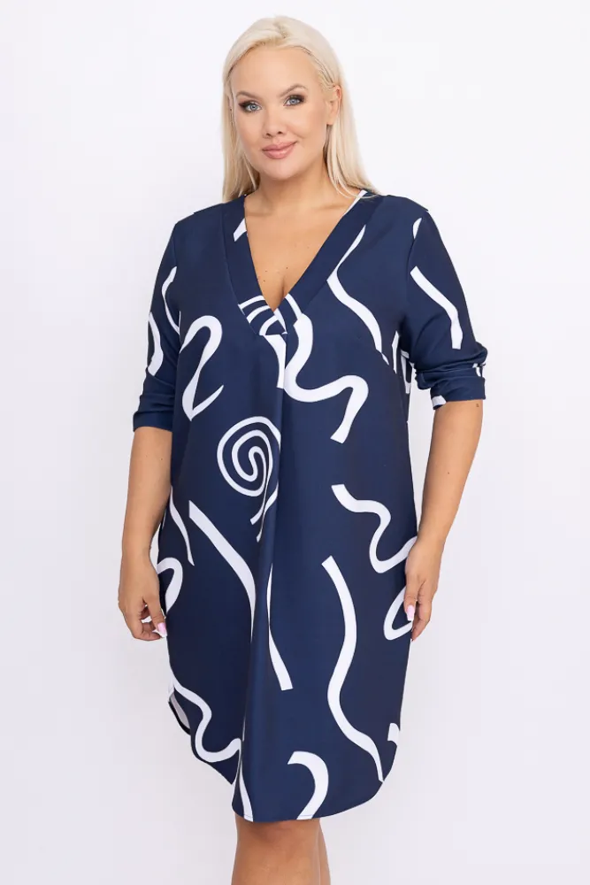 Damskie Polski Granatowa Tunika ATTIMA