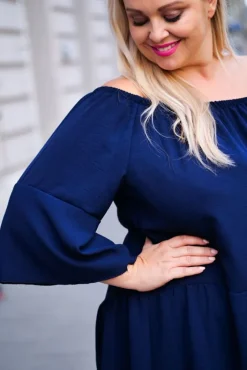 Damskie Polski Granatowa Tunika FISKARI