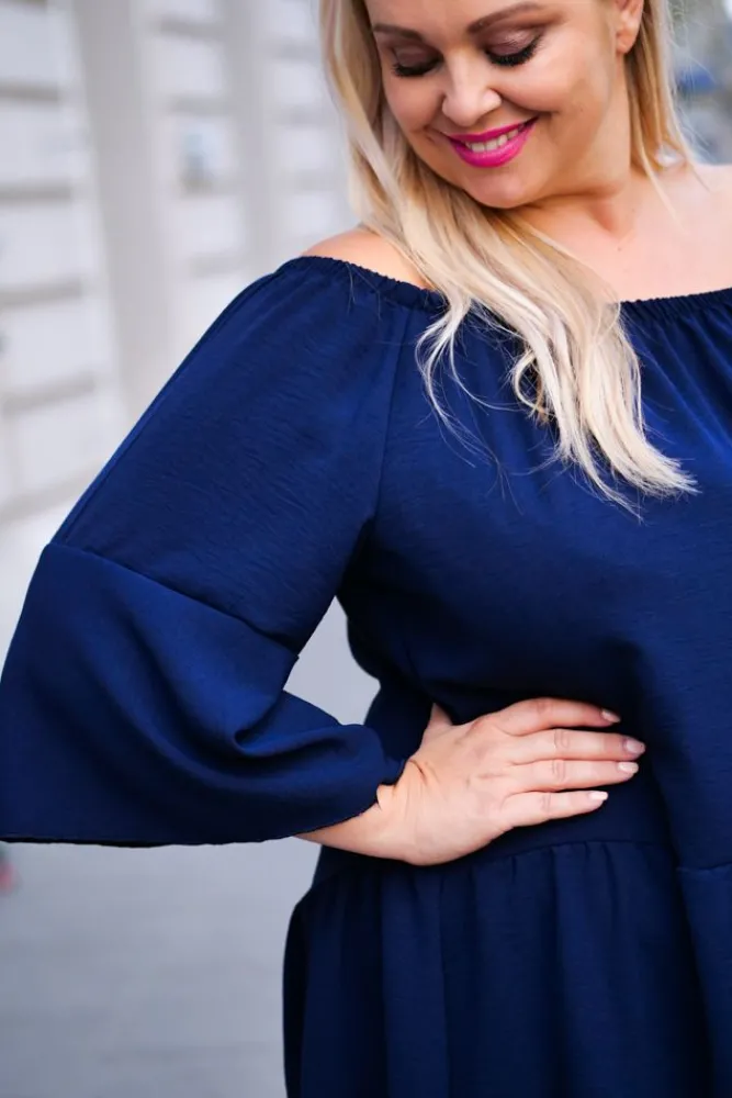 Damskie Polski Granatowa Tunika FISKARI