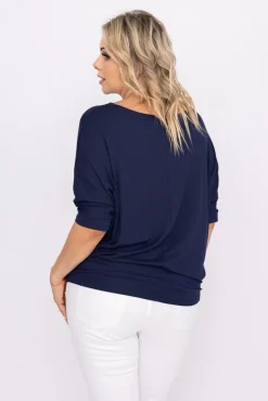 Damskie Polski Granatowa Tunika LUMINA