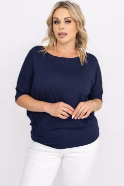 Damskie Polski Granatowa Tunika LUMINA
