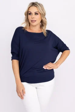 Damskie Polski Granatowa Tunika LUMINA