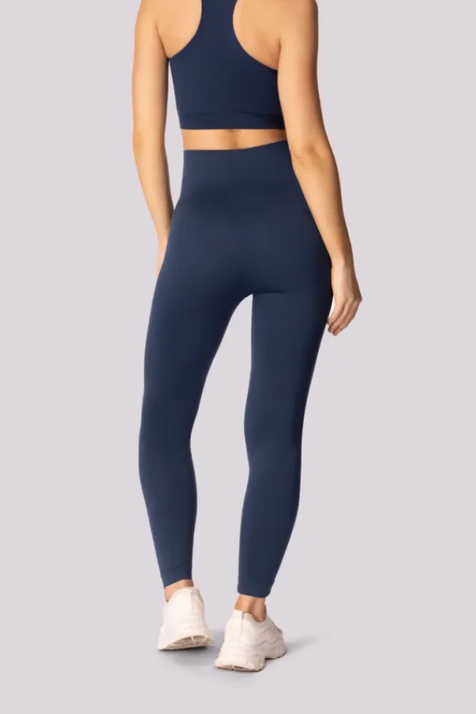 Polski Granatowe Legginsy z kieszonką BASE