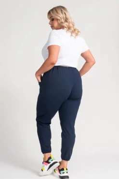 Damskie Polski Granatowe Spodnie alladynki ARGEA