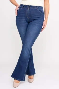 Damskie Granatowe Spodnie jeansowe MILANO