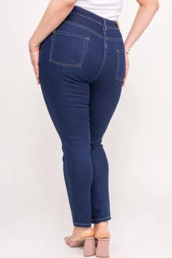 Damskie Granatowe Spodnie jeansowe PERVENI