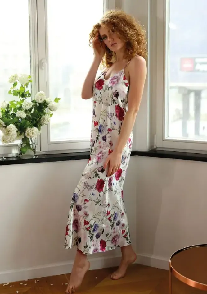 Polski Halka satynowa FLOWERS DK-HI 005