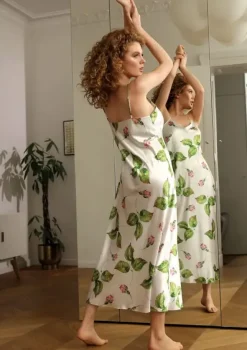 Polski Halka satynowa FLOWERS DK-HI 007