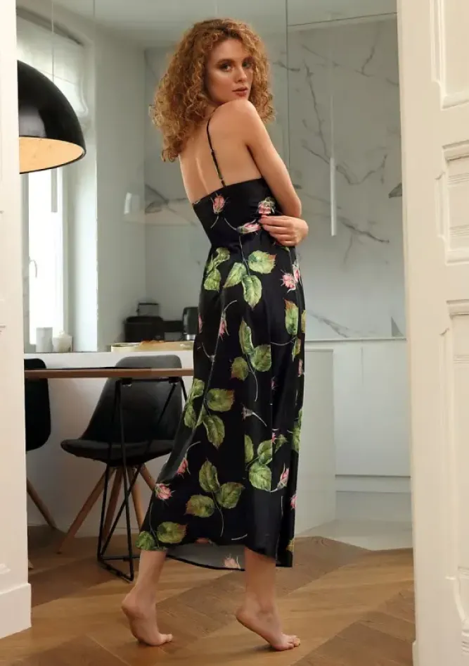 Polski Halka satynowa FLOWERS DK-HI 008