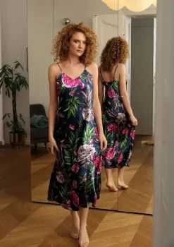 Polski Halka satynowa FLOWERS DK-HI 001