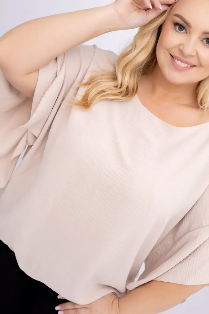 Damskie Polski Jasnobeżowa Bluzka ETERNAL