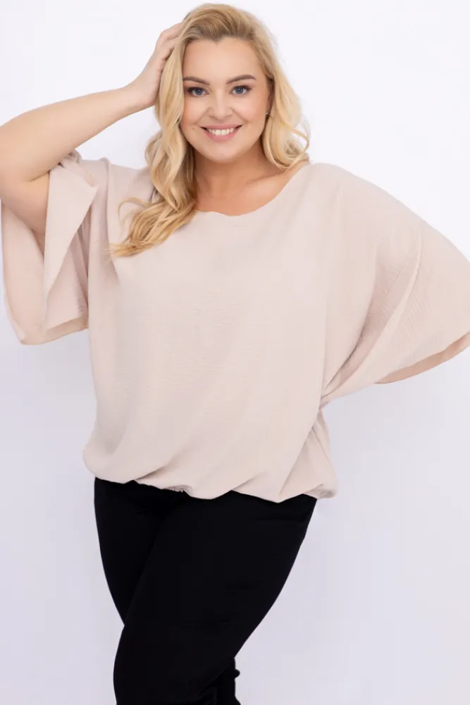 Damskie Polski Jasnobeżowa Bluzka ETERNAL