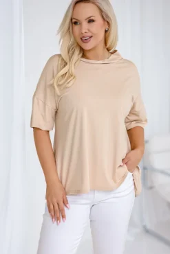 Damskie Polski Jasnobeżowa Bluzka KONTISIO