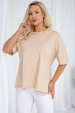 Damskie Polski Jasnobeżowa Bluzka KONTISIO