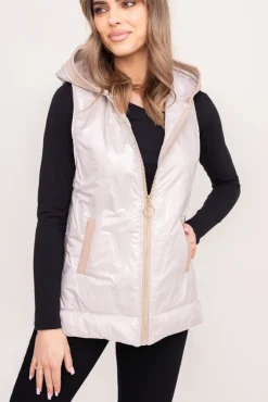 Damskie Polski Jasnobeżowa Kamizelka APERI