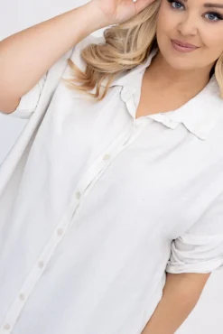 Damskie Włoski Jasnobeżowa Koszula BARIEN