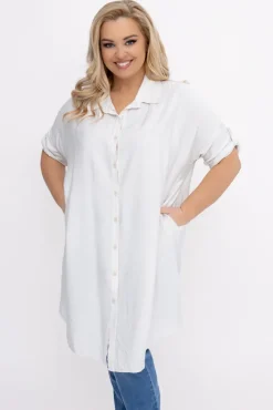 Damskie Włoski Jasnobeżowa Koszula BARIEN