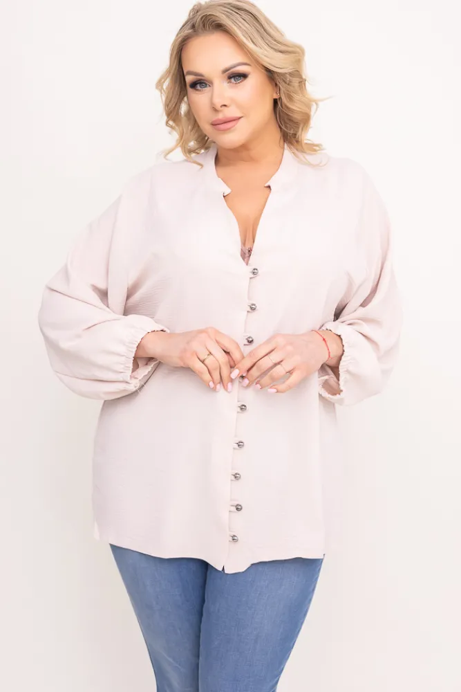 Damskie Polski Jasnobeżowa Koszula KERI