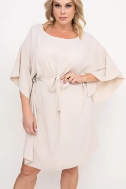 Damskie Polski Jasnobeżowa Tunika kimono LUNDIA