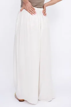 Damskie Włoski Jasnobeżowe Spodnie SAGAZI