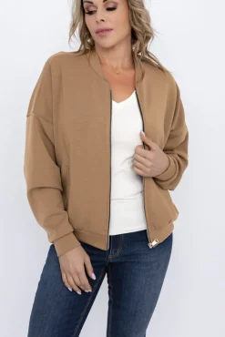 Damskie Włoski Jasnobrązowa Bluza GIRTI