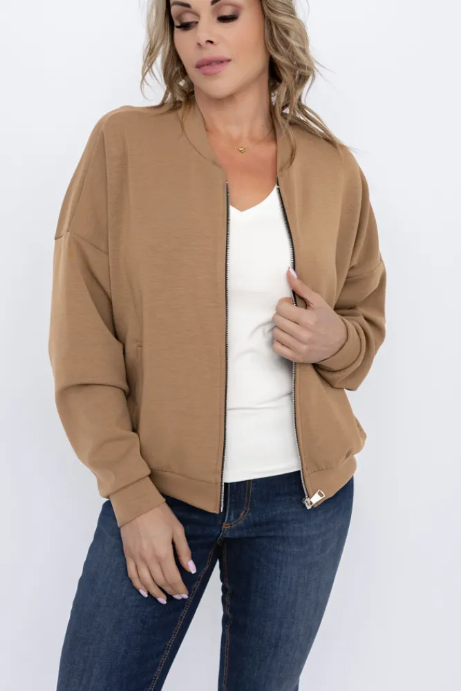 Damskie Włoski Jasnobrązowa Bluza GIRTI