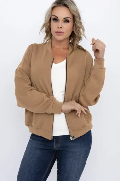 Damskie Włoski Jasnobrązowa Bluza GIRTI