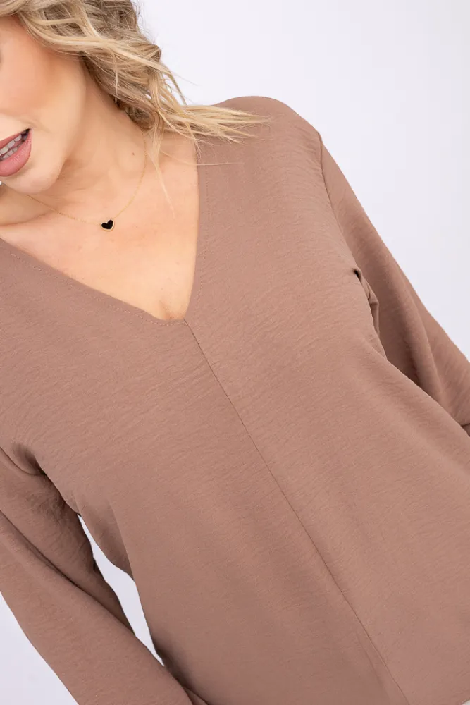 Damskie Polski Jasnobrązowa Bluzka PRUDI