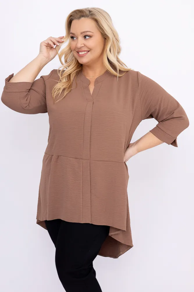 Damskie Polski Jasnobrązowa Koszula AGILE