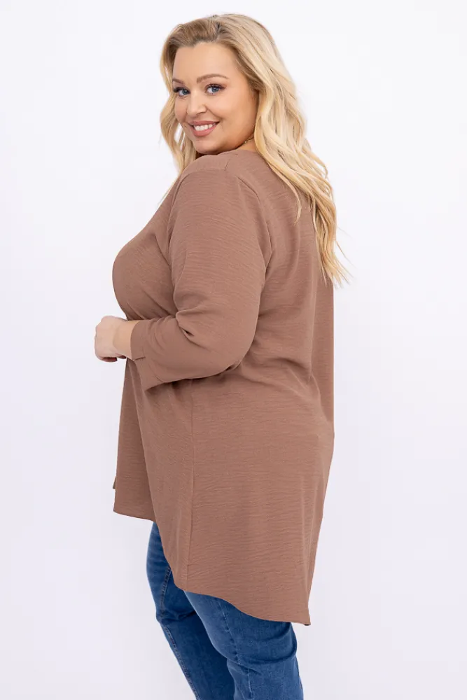 Damskie Polski Jasnobrązowa Tunika CENZA