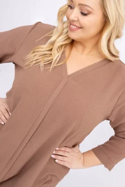 Damskie Polski Jasnobrązowa Tunika CENZA