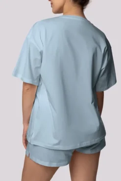 Polski Jasnoniebieska Piżama z szortami BLISS