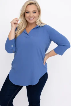 Damskie Polski Jeansowoniebieska Koszula VENTELI