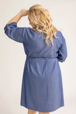 Polski Jeansowoniebieska Sukienka POWER