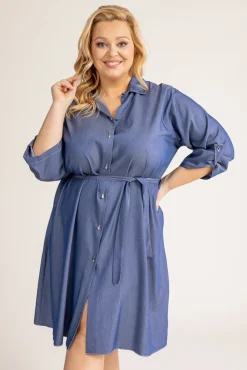 Polski Jeansowoniebieska Sukienka POWER