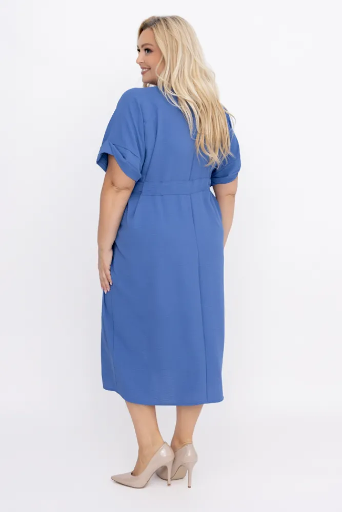 Polski Jeansowoniebieska Sukienka MICHIGAN