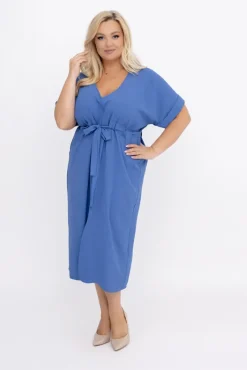 Polski Jeansowoniebieska Sukienka MICHIGAN