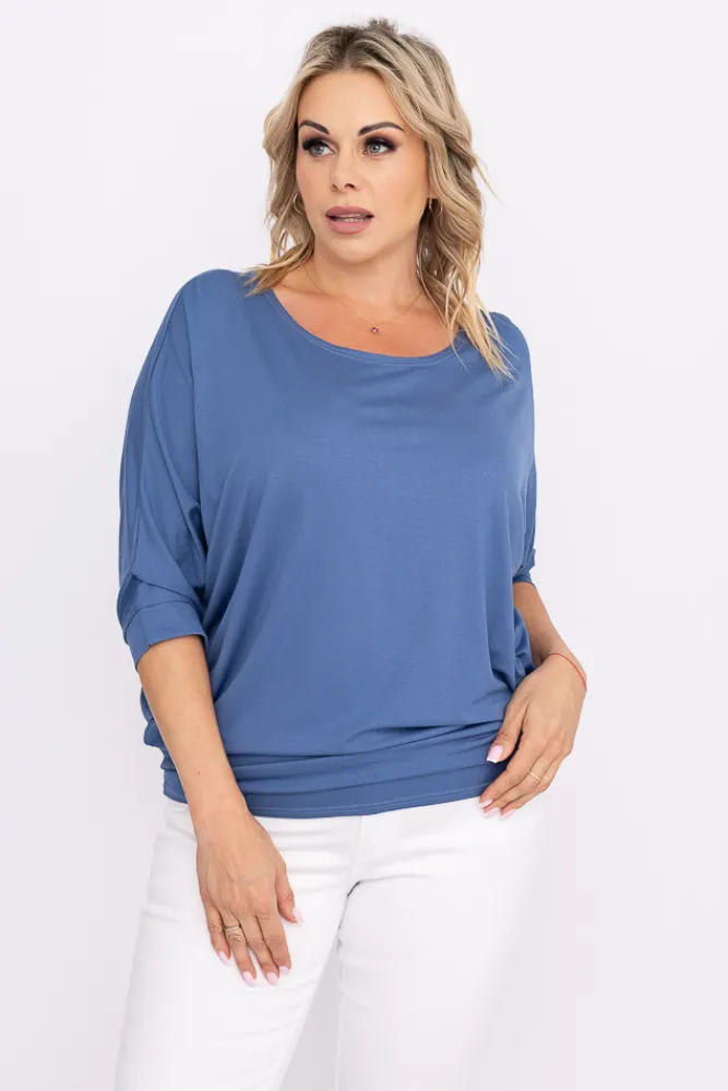 Damskie Polski Jeansowoniebieska Tunika LUMINA