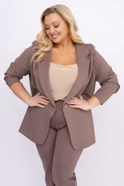 Damskie Polski Kawowa Marynarka PUNTURI