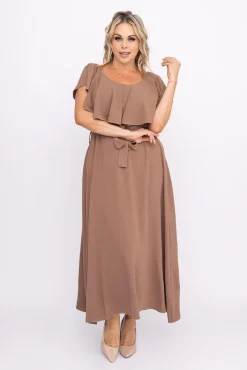 Polski Kawowa Sukienka MISSOURI