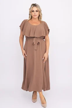 Polski Kawowa Sukienka MISSOURI
