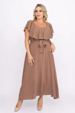 Polski Kawowa Sukienka MISSOURI
