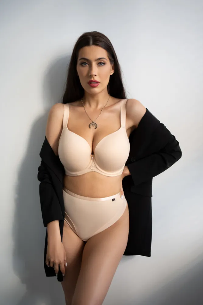 Polski Kawowy Biustonosz FORTUNA Comfort Bra Ultra