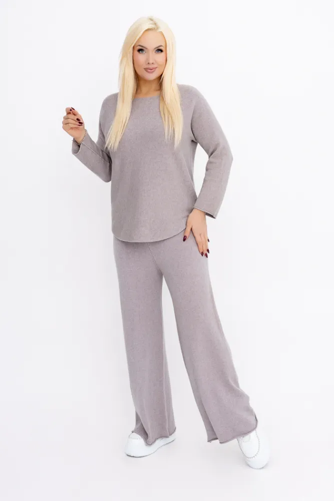 Damskie Włoski Kawowy Komplet sweterkowy XEZURI