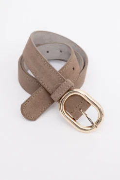 Polski Kawowy Pasek zamszowy CLUZI