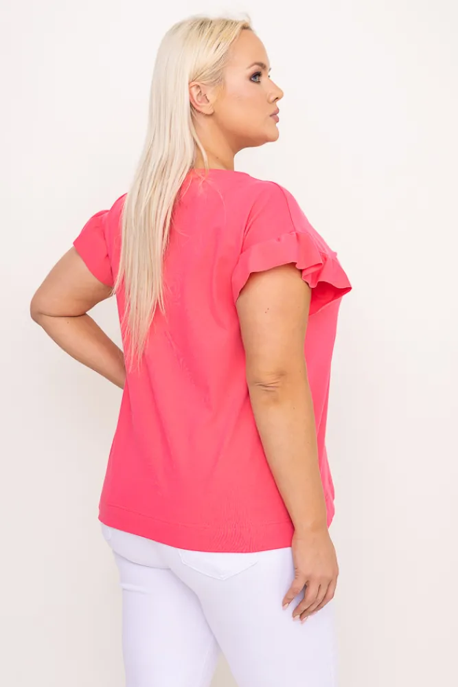 Damskie Polski Koralowa Bluzka BELLO