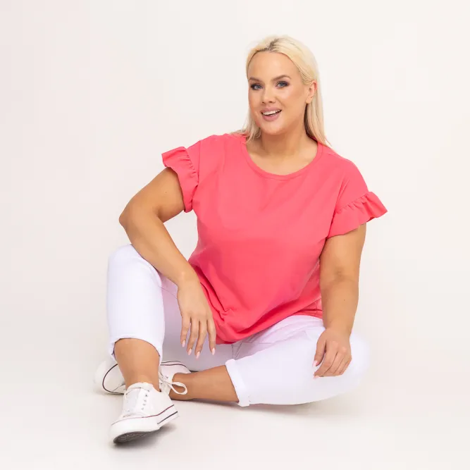 Damskie Polski Koralowa Bluzka BELLO